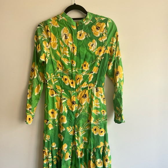 Never Fully Dressed Green Daisy Dress UK Size 8 - Picture 4 of 5